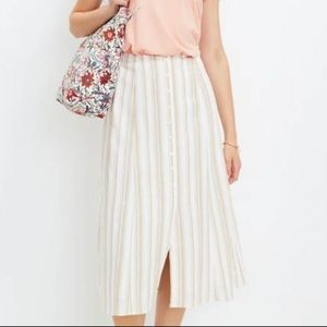 NWT Loft Midi Linen Skirt Size 00P